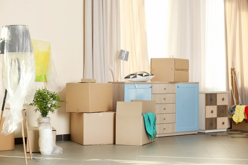 Camberwell home moving planning with boxes and checklist