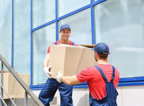 Furniture pick-up service handling a sofa removal in Camberwell