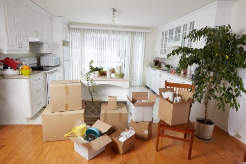 A carefully packed home relocation scene in Camberwell