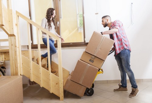 Camberwell house move with furniture and boxes ready for transport