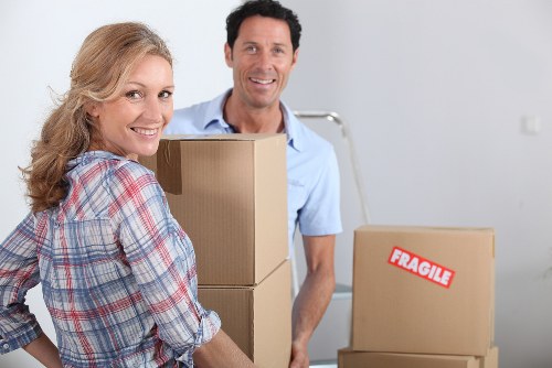 IT equipment and office supplies arranged for commercial moving in Camberwell