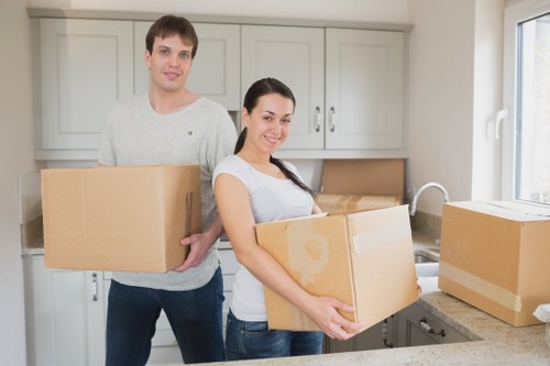 Local office movers handling furniture and equipment during a Camberwell relocation